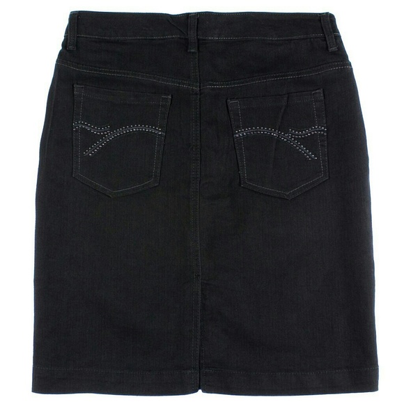 Gloria Vanderbilt Dresses & Skirts - Gloria Vanderbilt Black Jean Skirt