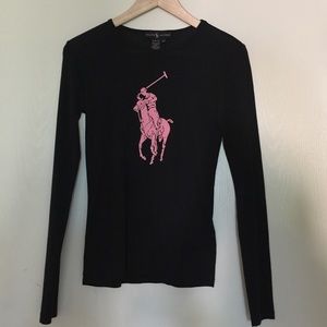 Ralph Lauren Pink Pony long sleeve tee