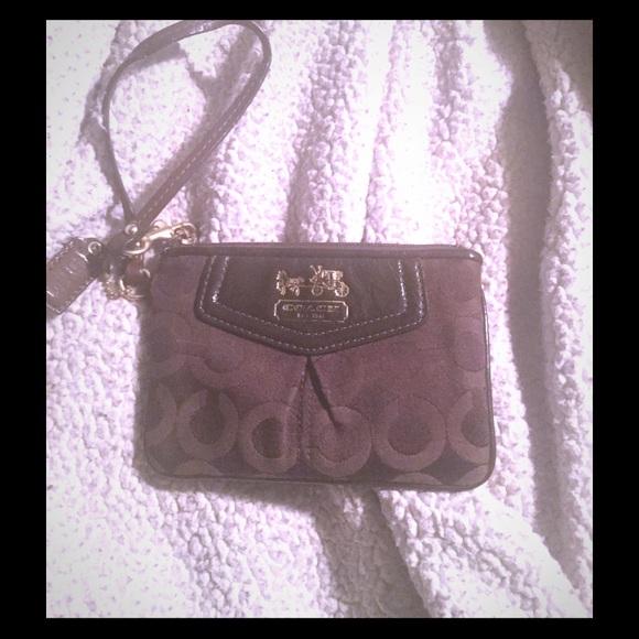 Small coach wristlet