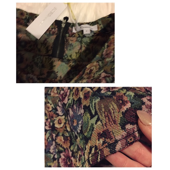 BCBG pleated floral tapestry skirt - Picture 3 of 3
