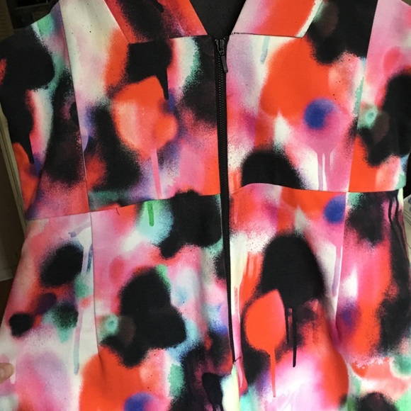 French Connection Splatter Pattern Dress - image 3