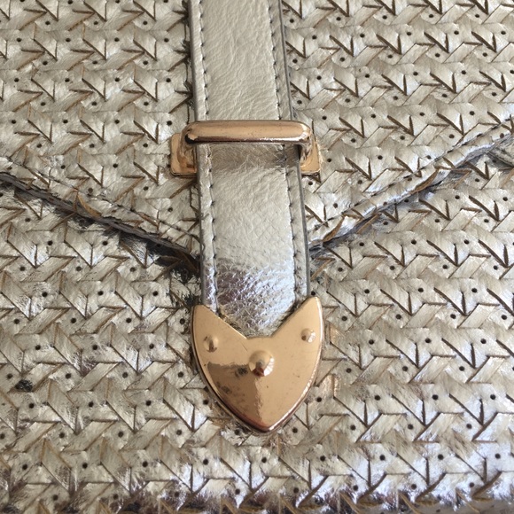 New Mystique vintage silver gold bag clutch - Picture 4 of 6
