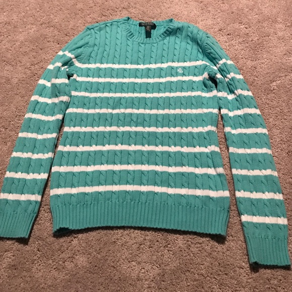 Turquoise medium Ralph Lauren Sweater top - Picture 1 of 3