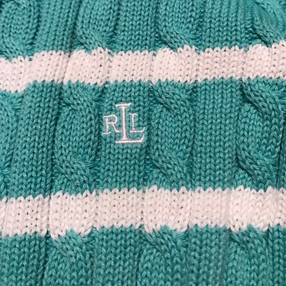 Turquoise medium Ralph Lauren Sweater top - Picture 2 of 3