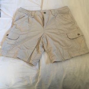 Eddie Bauer cargo shorts.