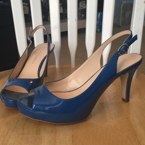 Blue Low heel