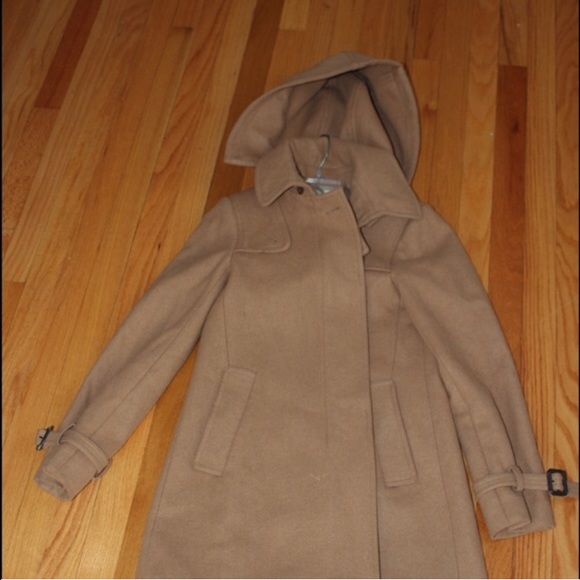 Jcrew wool hooded coat