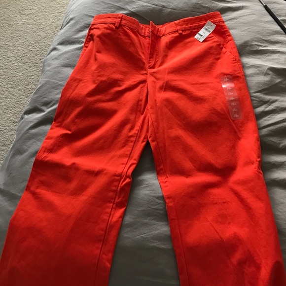 Gap orange khaki pants brand new!