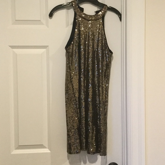 Gold, Sparkly, Party dress