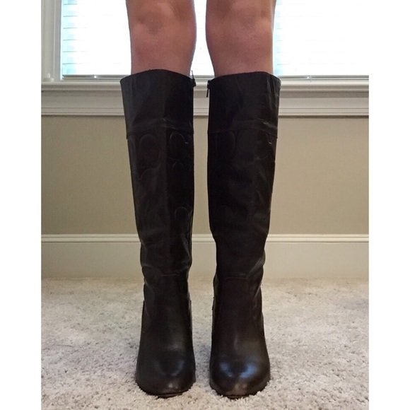 coach leather boots