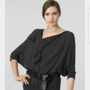 Vince. Heather Gray Black Sweater Size S