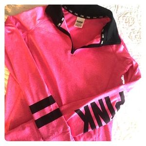 Pink half zip