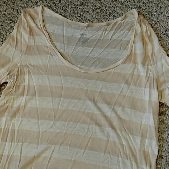 13Light pink striped shirt