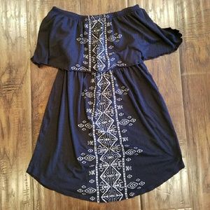 Billabong Black Tribal Tank Dress S