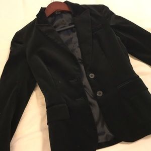 Black theory velvet blazer
