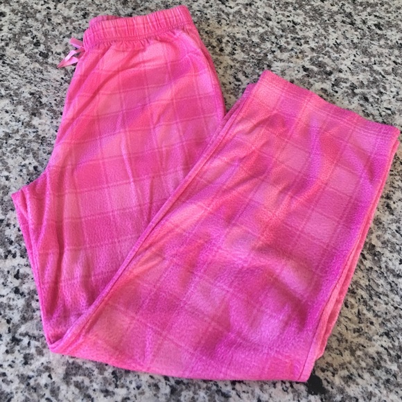 Pink flannel pj pants