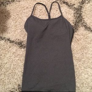Lululemon grey y-strap tank. Size 6