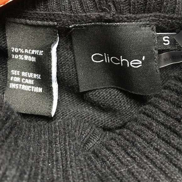 BRAND NEW /SWETER / LONG / BLACK - Picture 2 of 4