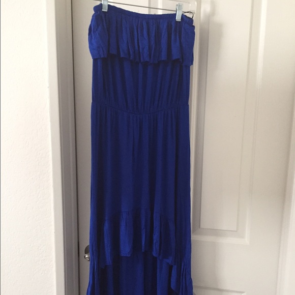 Anthropologie High-Low Strapless Dress