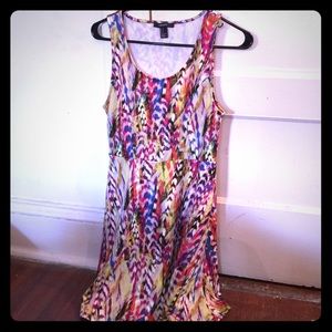 Multi colored Skater Style Dress