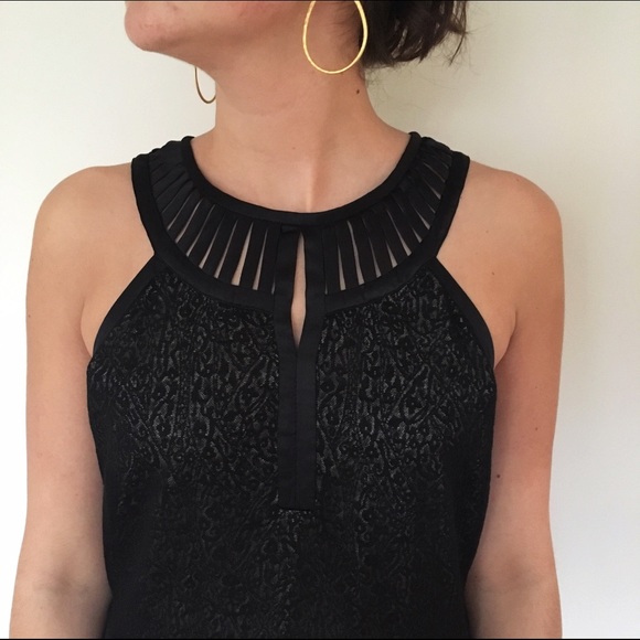 Etcetera black lace dress