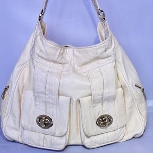 Treesje Buttercream Leather Shoulder Bag Handbag