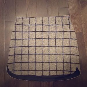 Madewell shirttail mini skirt