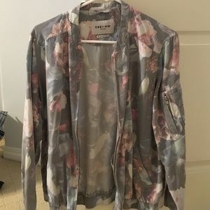 Obey flower bomber jacket