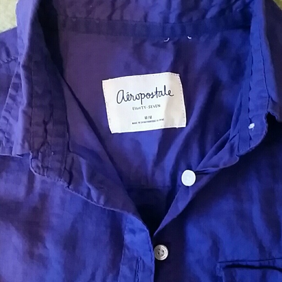 Dark purple button down!24 - Picture 2 of 3