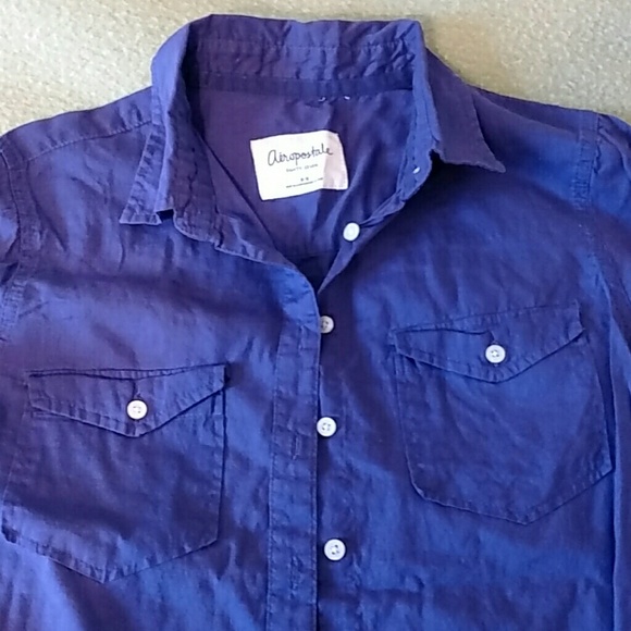 24Dark purple button down shirt