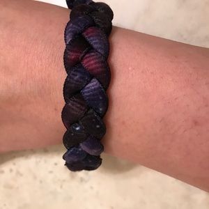 PacSun purple galaxy adjustable braided bracelet