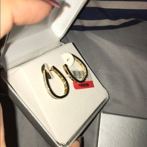 Diamond hoop earrings from JcPenny