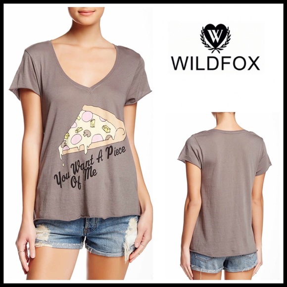 ❌SOLD❌❗️1-HOUR SALE❗️WILDFOX Tee You Want A Piece - Picture 6 of 6