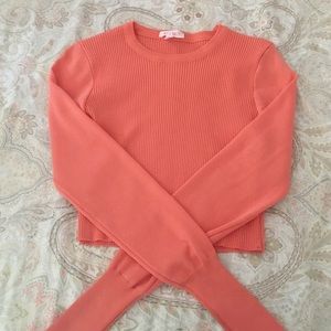 A'GACI Coral Crop Top