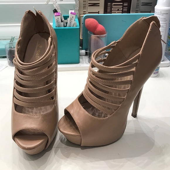Strappy Nude 5 1/2 Heels