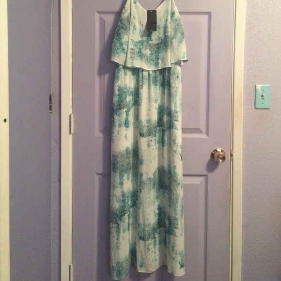 Watercolor maxi dress