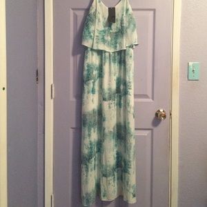Watercolor maxi dress