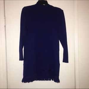 Large St. John separates royal blue fringe sweater Large St. John separates royal blue fringe sweater