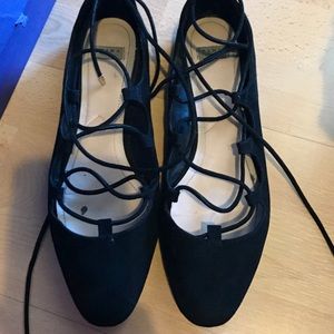 Zara lace flats