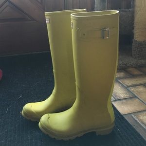 Hunter Boots, lime green/yellow