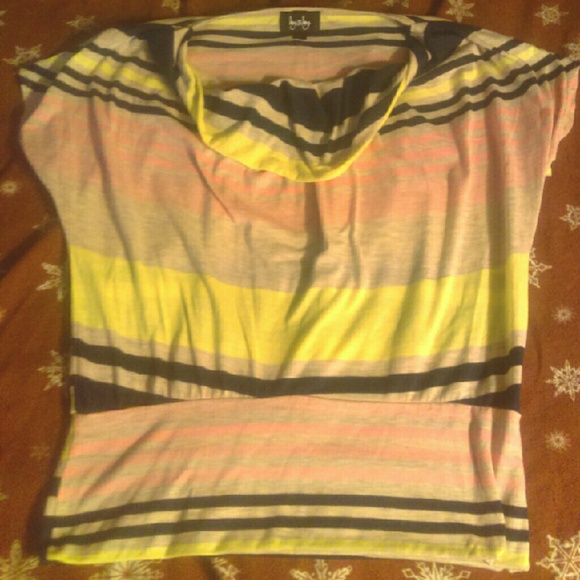 Beautiful, soft, hang neck striped shirt