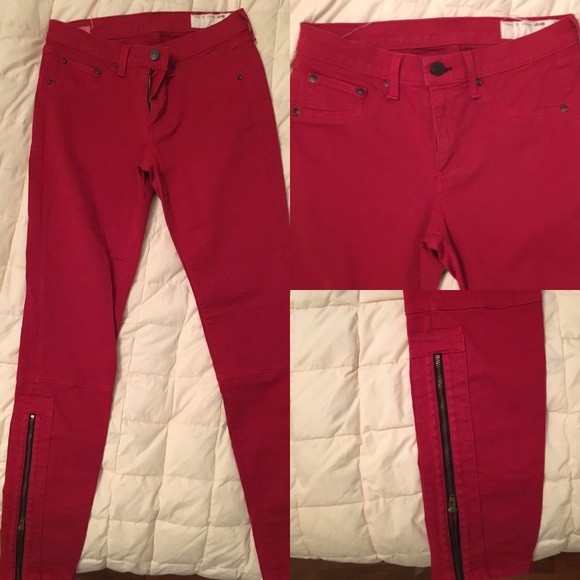 Rag and Bone Red Jeans