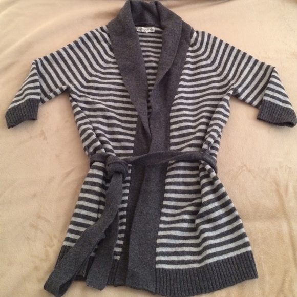 Stripe Gray Cardigan
