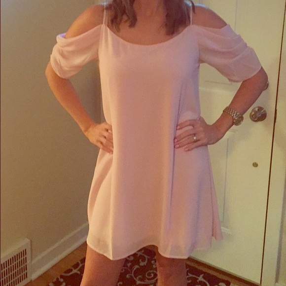 Dresses & Skirts - Pink "ColdShoulder" Dress