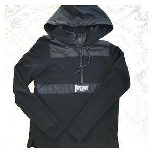 PINK 1/2 zip jacket hoodie