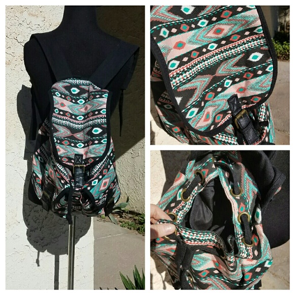 Tribal Print Sac Backpack