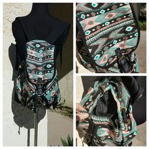 Tribal Print Sac Backpack