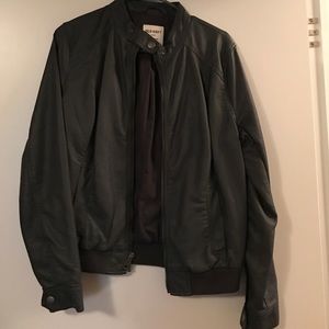 Women's leather jacket from Old Navy