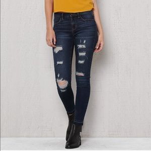 PacSun Denim - Bullhead Dark Wash Distressed Skinny Jeans