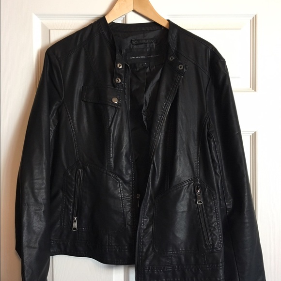 NWOT MARC NEW YORK FAUX LEATHER COAT